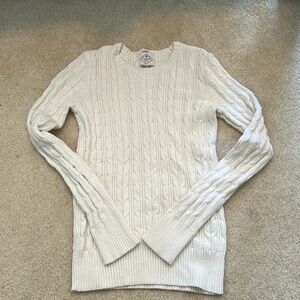 Women’s XS Cream Colored Cable Knit Sweater
